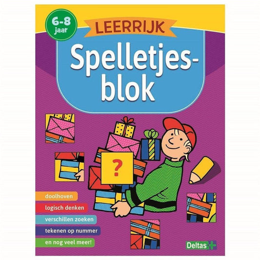 Oefenboek spelletjes 6-8 jaar